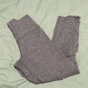 Lululemon cropped gray leggings